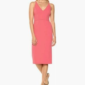 Donna Morgan VNeck Crepe Dress - Terracotta